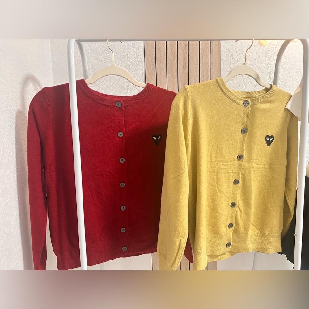 Cardigan with embroidered heart design